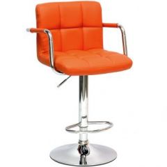Барный стул Barneo N-69 Kruger Arm Оранжевый в Златоусте - zlatoust.mebel24.online | фото