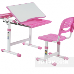 Комплект парта + стул трансформеры Cantare Pink в Златоусте - zlatoust.mebel24.online | фото
