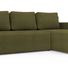 Диван угловой Алиса 3 Shaggy GREEN - TEOS BLACK в Златоусте - zlatoust.mebel24.online | фото