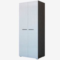 Фиеста №3 Шкаф с полками (Венге/Белый глянец) в Златоусте - zlatoust.mebel24.online | фото