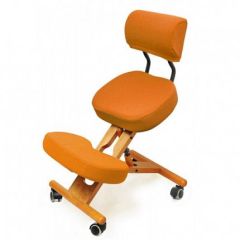 Коленный стул со спинкой Smartstool KW02В + Чехлы в Златоусте - zlatoust.mebel24.online | фото 4
