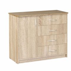 Комод Фиеста (Дуб сонома светлый) Эко в Златоусте - zlatoust.mebel24.online | фото
