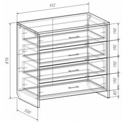 Комод с плитой 22 мм ЛИБЕРТИ в Златоусте - zlatoust.mebel24.online | фото 3