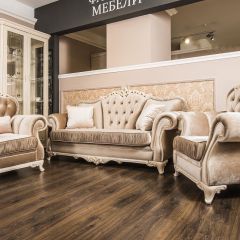 Комплект мягкой мебели Патрисия (серый глянец) в Златоусте - zlatoust.mebel24.online | фото