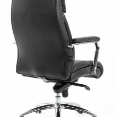 Кресло BRABIX PREMIUM "Phaeton EX-502" (кожа с компаньоном, хром, черное) 530882 в Златоусте - zlatoust.mebel24.online | фото 4