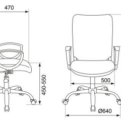 Кресло Бюрократ CH-599AXSN/32B/TW-11 черный TW-32K01 в Златоусте - zlatoust.mebel24.online | фото 4