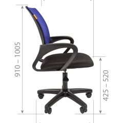 Кресло для оператора CHAIRMAN 696  LT (ткань стандарт 15-21/сетка TW-04) в Златоусте - zlatoust.mebel24.online | фото 5
