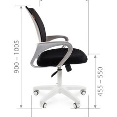 Кресло для оператора CHAIRMAN 696 white (ткань TW-10/сетка TW-05) в Златоусте - zlatoust.mebel24.online | фото 7
