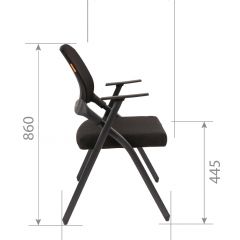 Кресло для посетителей CHAIRMAN NEXX (ткань стандарт черный/сетка DW-61) в Златоусте - zlatoust.mebel24.online | фото 7