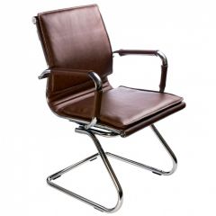 Кресло для посетителя Бюрократ CH-993-Low-V/Brown коричневый в Златоусте - zlatoust.mebel24.online | фото