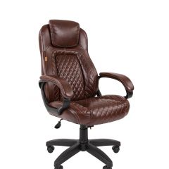 Кресло для руководителя  CHAIRMAN 432 (Экокожа коричневая) в Златоусте - zlatoust.mebel24.online | фото