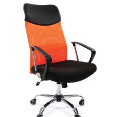Кресло для руководителя CHAIRMAN 610 N (15-21 черный/сетка оранжевый) в Златоусте - zlatoust.mebel24.online | фото