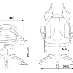 Кресло игровое Бюрократ VIKING 2 AERO BLUE черный/синий в Златоусте - zlatoust.mebel24.online | фото 4