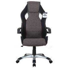 Кресло компьютерное BRABIX Techno GM-002 (ткань) черное/серое, вставки белые (531815) в Златоусте - zlatoust.mebel24.online | фото 3