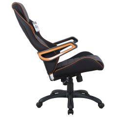 Кресло компьютерное BRABIX Techno Pro GM-003 (ткань черное/серое, вставки оранжевые) 531813 в Златоусте - zlatoust.mebel24.online | фото 4