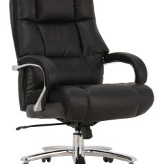 Кресло офисное BRABIX PREMIUM "Bomer HD-007" (рециклированная кожа, хром, черное) 531939 в Златоусте - zlatoust.mebel24.online | фото 1