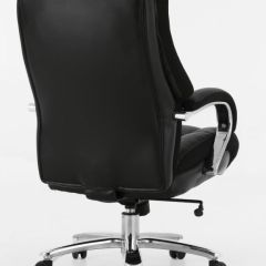 Кресло офисное BRABIX PREMIUM "Bomer HD-007" (рециклированная кожа, хром, черное) 531939 в Златоусте - zlatoust.mebel24.online | фото 4