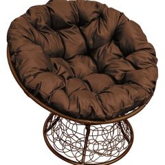 Кресло "ПАПАСАН" ротанг (каркас коричневый) в Златоусте - zlatoust.mebel24.online | фото