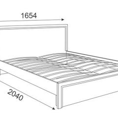 Кровать 1.6 Беатрис М07 Стандарт с ортопедическим основанием (Орех гепланкт) в Златоусте - zlatoust.mebel24.online | фото 2