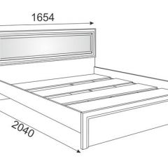 Кровать 1.6 Беатрис М09 с мягкой спинкой и настилом (Орех гепланкт) в Златоусте - zlatoust.mebel24.online | фото 2