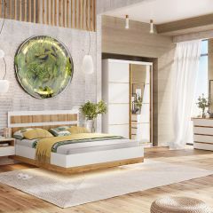 Кровать 1600 НКМ Дубай секция 8 с основанием в Златоусте - zlatoust.mebel24.online | фото 2