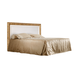 Кровать 2-х спальная (1,4 м) Тиффани штрих-лак/золото с подъемным механизмом (ТФКР140-2[7]) в Златоусте - zlatoust.mebel24.online | фото