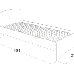 Кровать-2 одинарная (800*1900) в Златоусте - zlatoust.mebel24.online | фото 2
