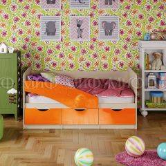 Кровать Бабочки (Оранжевый металлик) 1800 в Златоусте - zlatoust.mebel24.online | фото