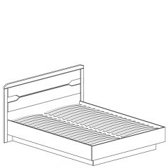 Кровать на 1400 №328 "Ронда" в Златоусте - zlatoust.mebel24.online | фото 2