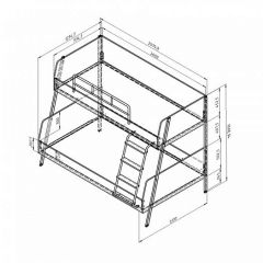 Кровать двухъярусная Дельта Лофт-20.02.04 Белый в Златоусте - zlatoust.mebel24.online | фото 2