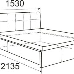 Кровать Изабелла с латами Newtone cacao 1400x2000 в Златоусте - zlatoust.mebel24.online | фото