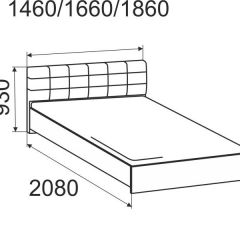 Кровать Лита с подъемным механизмом 1400*2000 в Златоусте - zlatoust.mebel24.online | фото 4