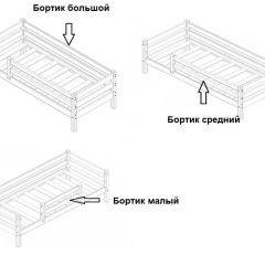 Кровать одноярусная Сонечка (800*1900) модульная в Златоусте - zlatoust.mebel24.online | фото 3