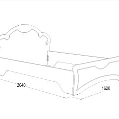 Кровать Ольга-10 МДФ (1400) без основания в Златоусте - zlatoust.mebel24.online | фото 2