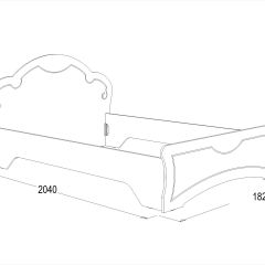 Кровать Ольга-10 МДФ (1600) без основания в Златоусте - zlatoust.mebel24.online | фото 2