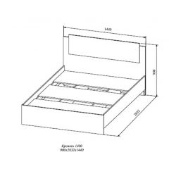 СОФИ СКР1400.1Кровать 1400 в Златоусте - zlatoust.mebel24.online | фото 2