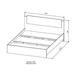 СОФИ СКР1600.1 Кровать 1600 в Златоусте - zlatoust.mebel24.online | фото 2