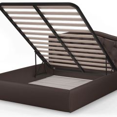 Кровать Стелла 1600*2000 Rock 05 (коричневый) в Златоусте - zlatoust.mebel24.online | фото 4