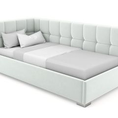 Кровать угловая Мия интерьерная +основание (120х200) в Златоусте - zlatoust.mebel24.online | фото 5