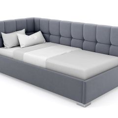 Кровать угловая Мия интерьерная +основание (120х200) в Златоусте - zlatoust.mebel24.online | фото 8