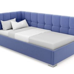 Кровать угловая Мия интерьерная +основание (120х200) в Златоусте - zlatoust.mebel24.online | фото 9