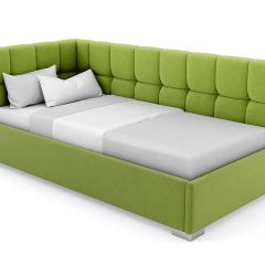 Кровать угловая Мия интерьерная +основание (120х200) в Златоусте - zlatoust.mebel24.online | фото 19