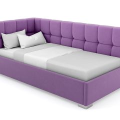 Кровать угловая Мия интерьерная +основание (120х200) в Златоусте - zlatoust.mebel24.online | фото 20