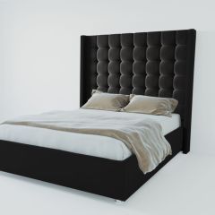 Кровать Венеция ЛЮКС с ПМ 2000 (экокожа кольт ч) в Златоусте - zlatoust.mebel24.online | фото 2