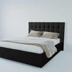 Кровать Венеция с ПМ 1400 (экокожа кольт ч) в Златоусте - zlatoust.mebel24.online | фото 2
