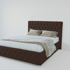 Кровать Версаль с ПМ 900 (экокожа коричневая) в Златоусте - zlatoust.mebel24.online | фото