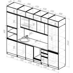 Кухонный гарнитур Адажио люкс 3000 мм в Златоусте - zlatoust.mebel24.online | фото 2