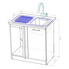 Кухонный гарнитур Ноктюрн прайм 400 1100х2000 мм в Златоусте - zlatoust.mebel24.online | фото 16