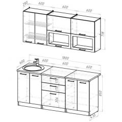 Кухонный гарнитур Паола макси 1800 мм в Златоусте - zlatoust.mebel24.online | фото 2