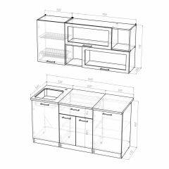 Кухонный гарнитур Полина стандарт 1600 в Златоусте - zlatoust.mebel24.online | фото 7